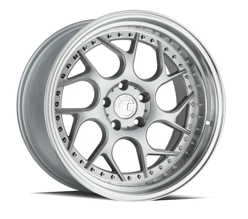 Aodhan Ds01 18X9.5 5X114.3 Et15 Twisted Spoke Silver Deep Dish Wheel 1