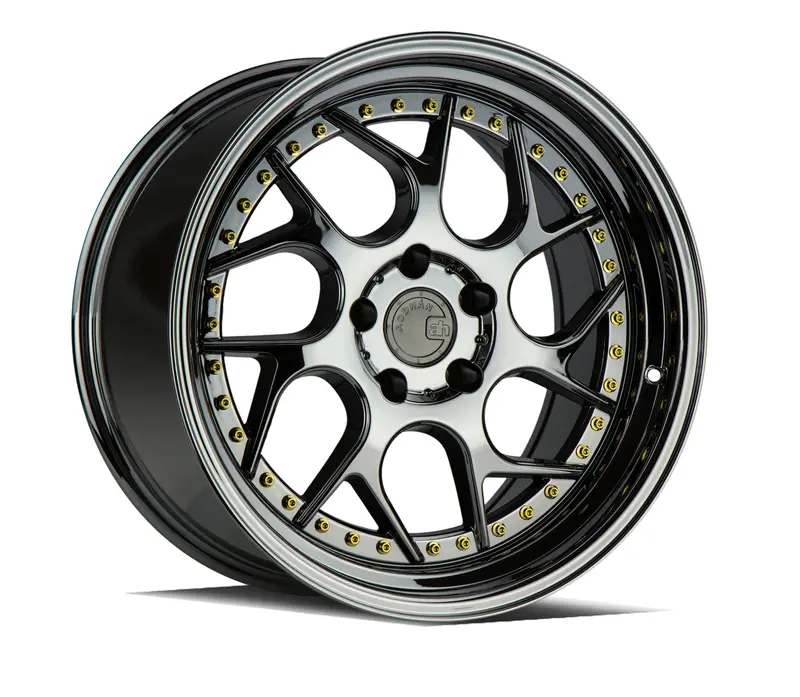 Aodhan Ds01 19X9.5 5X114.3 Et22 Twisted Spoke Black Vacuum Wheel 1