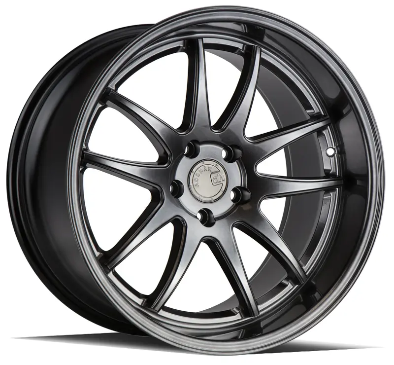 Aodhan Ds02 18X10.5 5X114.3 Et22 Hyper Black 5-Spoke Concave Wheel 1