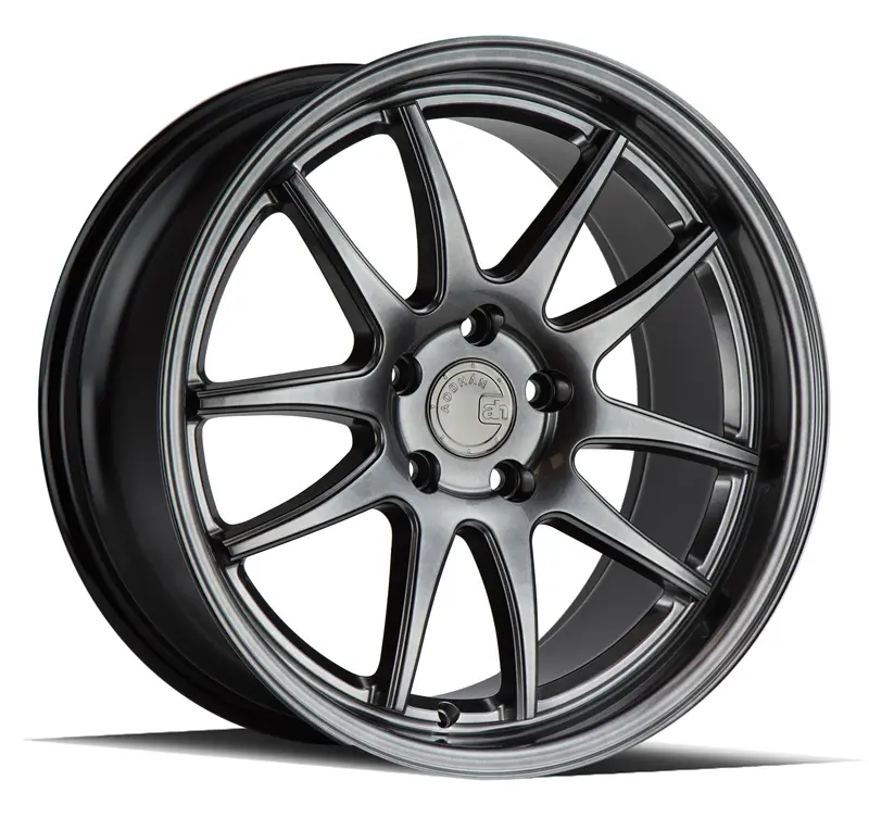 Aodhan Ds02 18X8.5 5X100 Et35 Hyper Black 5-Spoke Concave Wheel 1