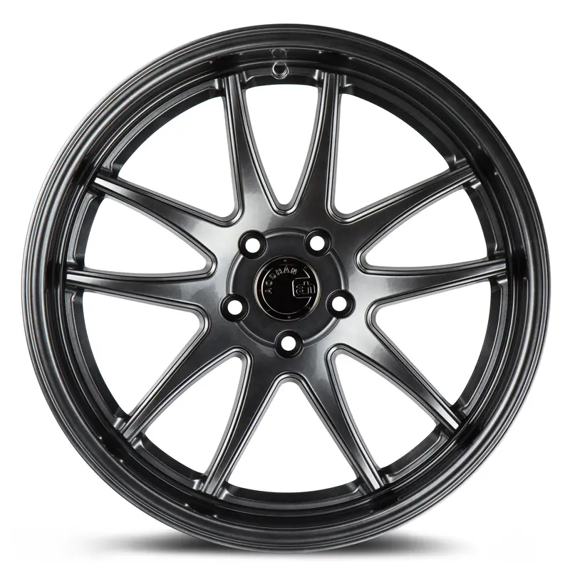Aodhan Ds02 18X9.5 5X114.3 Et30 Hyper Black 5-Spoke Concave Wheel 2