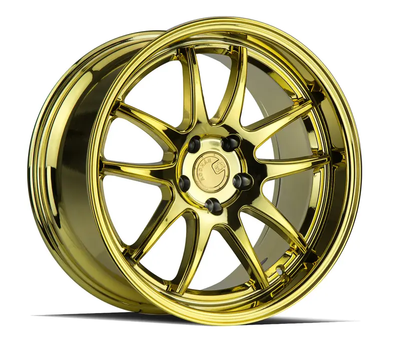 Aodhan Ds02 19X11 5X114.3 Et15 Gold 5-Spoke Concave Wheel 1