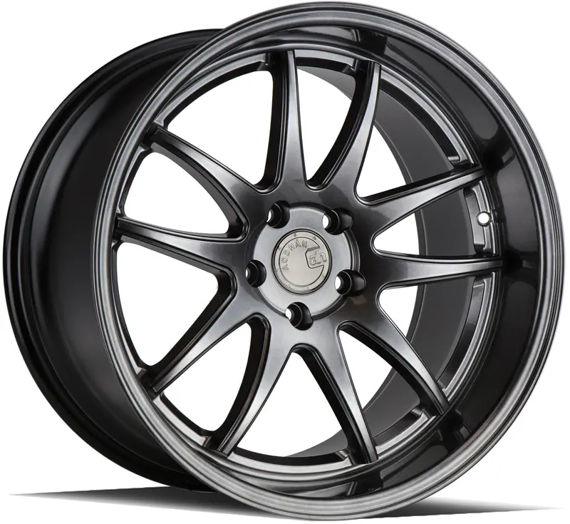 Aodhan Ds02 19X11 5X114.3 Et15 Hyper Black 5-Spoke Concave Wheel 1
