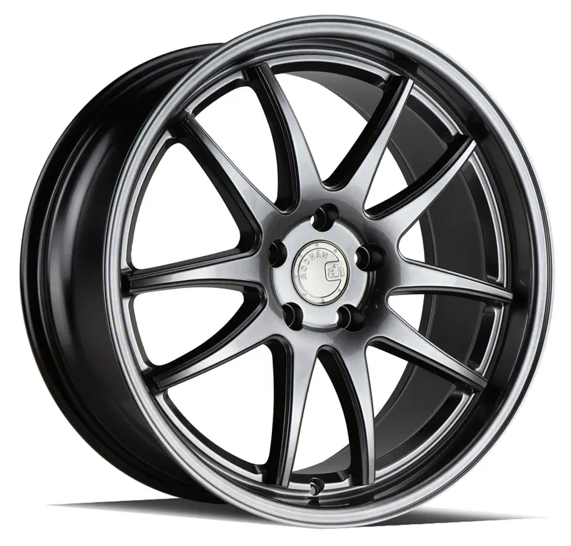 Aodhan Ds02 19X8.5 5X114.3 Et35 Hyper Black 5-Spoke Concave Wheel 1