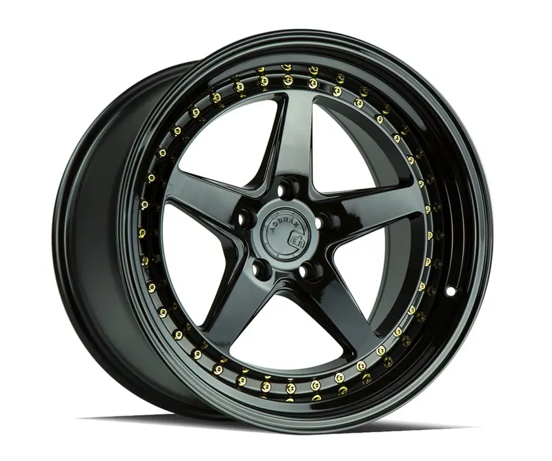 Aodhan Ds05 18X10.5 5X114.3 Et15 Gloss Black Deep Dish Wheel 1