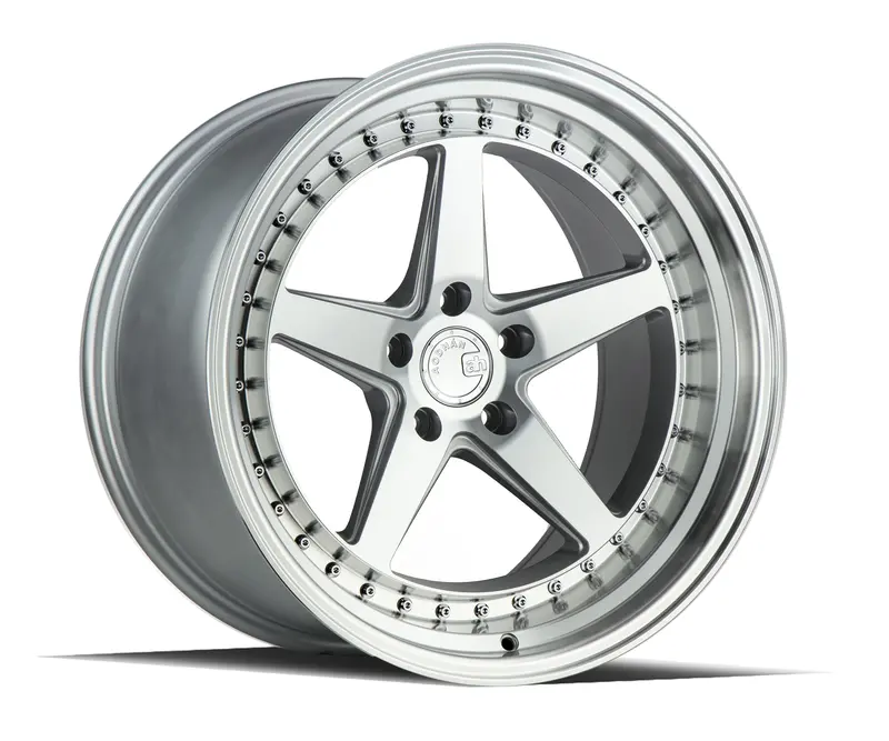 Aodhan Ds05 18X10.5 5X114.3 Et22 Machined Silver Deep Dish Wheel 1