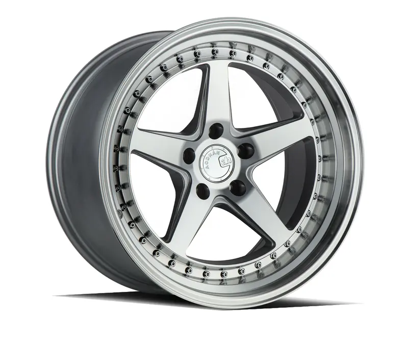 Aodhan Ds05 18X8.5 5X100 Et35 Machined Silver Deep Dish Wheel 1