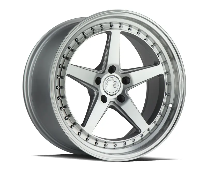 Aodhan Ds05 18X9.5 5X114.3 Et22 Machined Silver Deep Dish Wheel 1