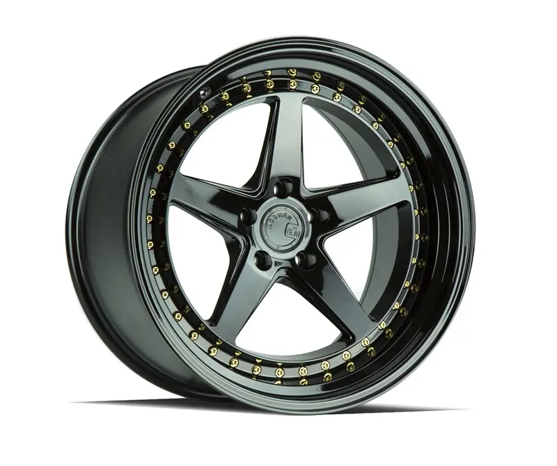 Aodhan Ds05 19X11 5X114.3 Et22 Gloss Black Deep Dish Wheel 1