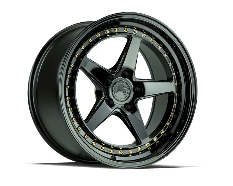 Aodhan Ds05 19X9.5 5X114.3 Et15 Gloss Black Deep Dish Wheel 1