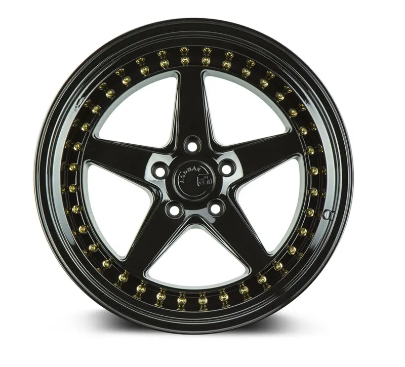 Aodhan Ds05 19X9.5 5X114.3 Et15 Gloss Black Deep Dish Wheel 2