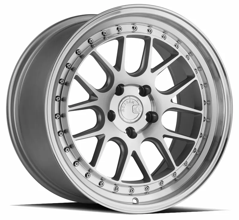 Aodhan Ds06 18X8.5 5X100 Et35 Machined Silver Deep Dish Wheel 1