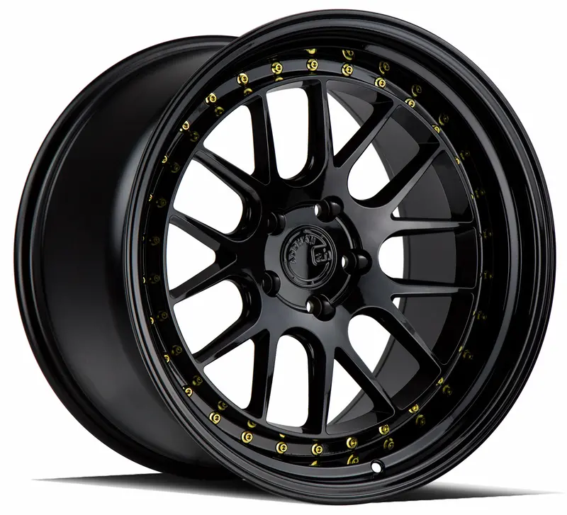Aodhan Ds06 19X11 5X114.3 Et15 Gloss Black Deep Dish Wheel 1