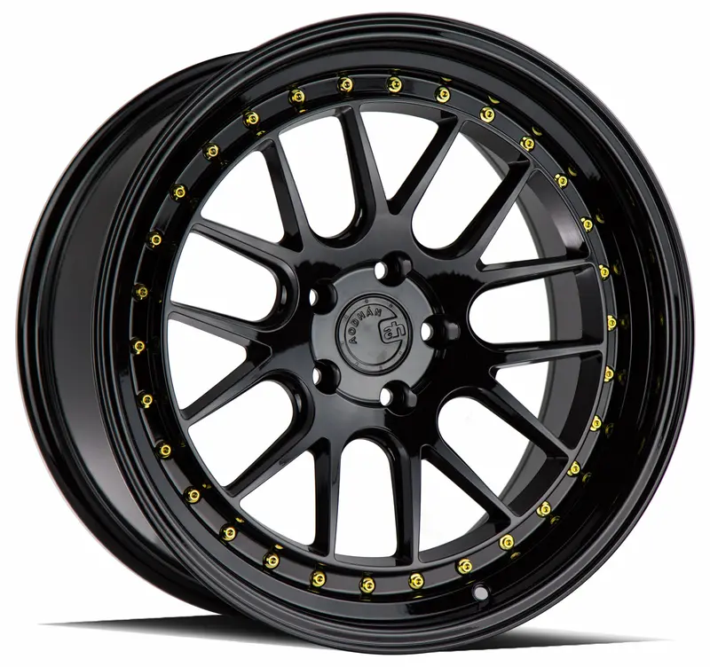 Aodhan Ds06 19X9.5 5X114.3 Et22 Gloss Black Deep Dish Wheel 1