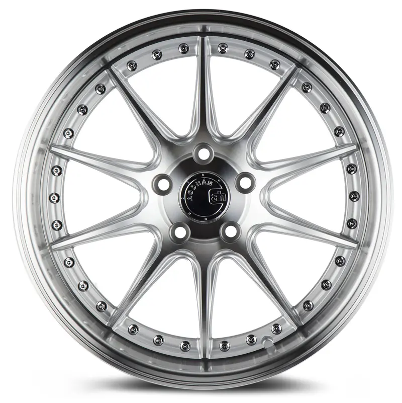Aodhan Ds07 18X10.5 5X114.3 Et15 Machined Silver Deep Dish Wheel 2