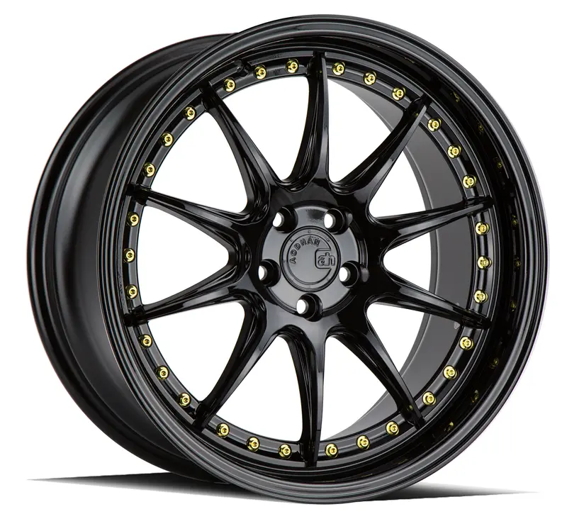 Aodhan Ds07 18X8.5 5X100 Et35 Gloss Black Deep Dish Wheel 1