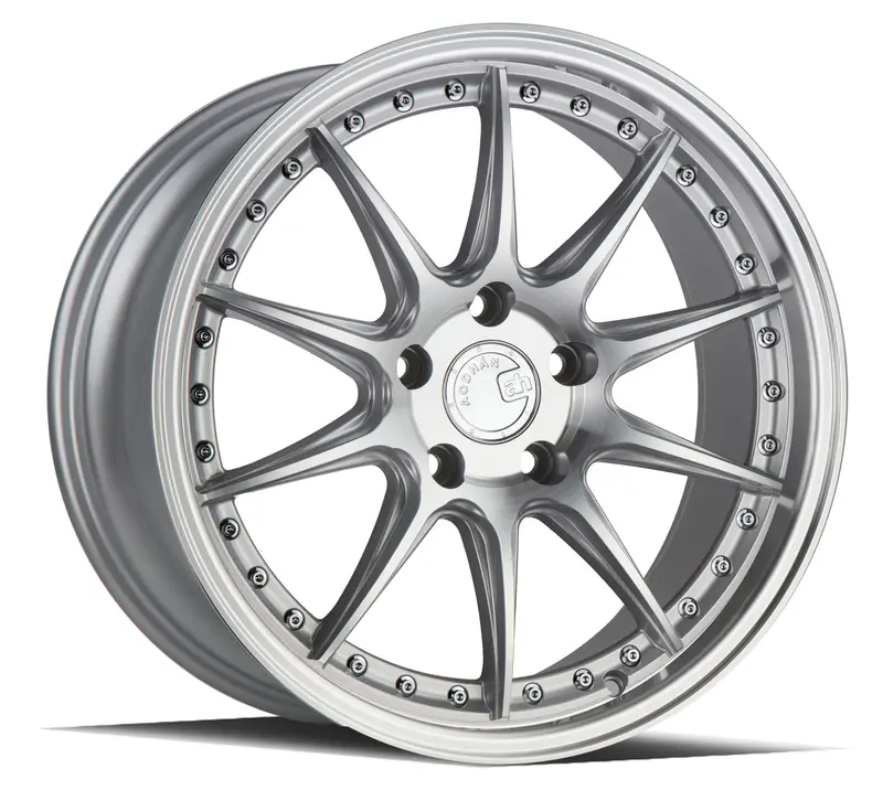 Aodhan Ds07 18X8.5 5X100 Et35 Machined Silver Deep Dish Wheel 1