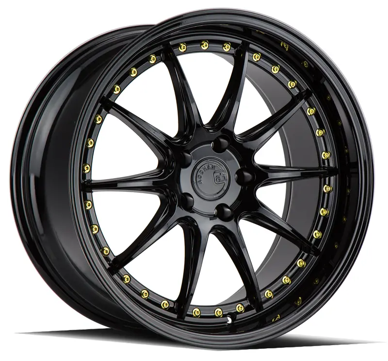 Aodhan Ds07 18X9.5 5X114.3 Et30 Gloss Black Deep Dish Wheel 1