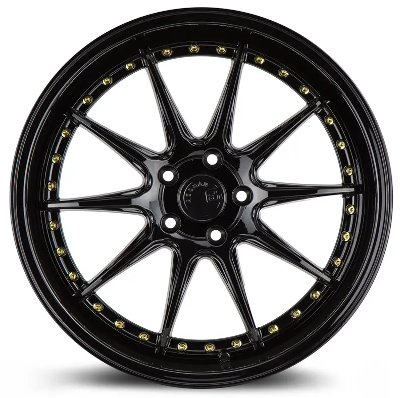 Aodhan Ds07 18X9.5 5X114.3 Et30 Gloss Black Deep Dish Wheel 2