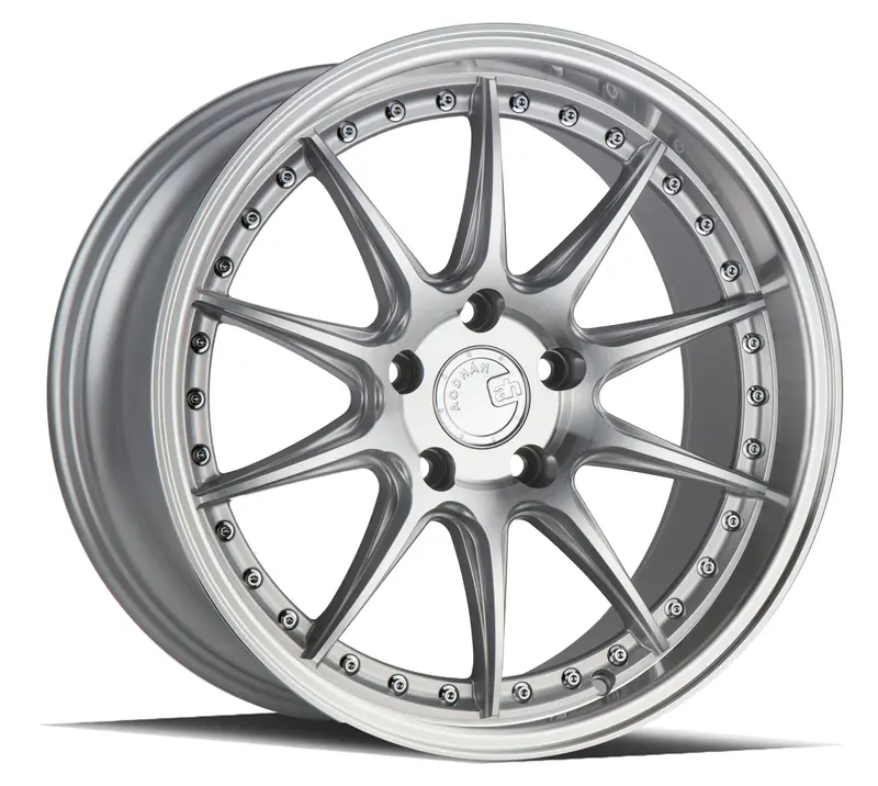 Aodhan Ds07 18X9.5 5X114.3 Et30 Machined Silver Deep Dish Wheel 1
