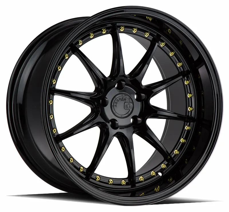 Aodhan Ds07 19X11 5X114.3 Et15 Gloss Black Deep Dish Wheel 1