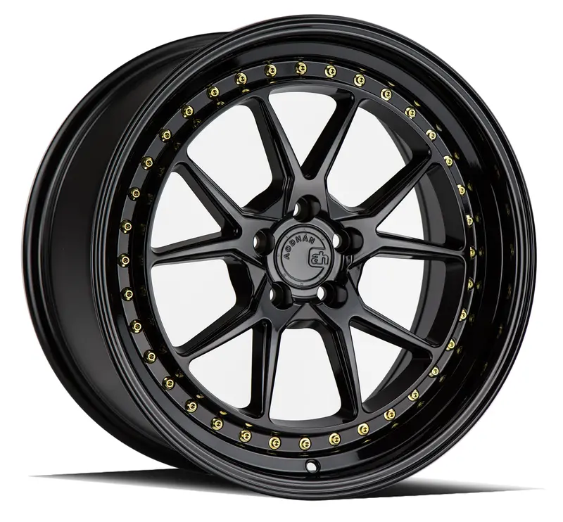 Aodhan Ds08 18X8.5 5X120 Et35 Gloss Black Deep Dish Wheel 1