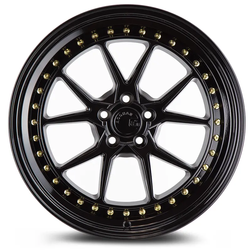 Aodhan Ds08 18X8.5 5X120 Et35 Gloss Black Deep Dish Wheel 2