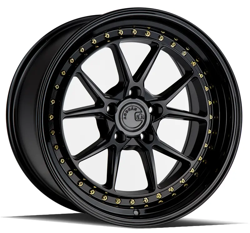 Aodhan Ds08 18X9.5 5X114.3 Et22 Gloss Black Deep Dish Wheel 1