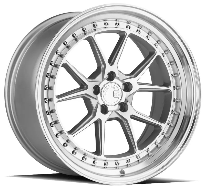 Aodhan Ds08 18X9.5 5X120 Et35 Silver Deep Dish Wheel 1