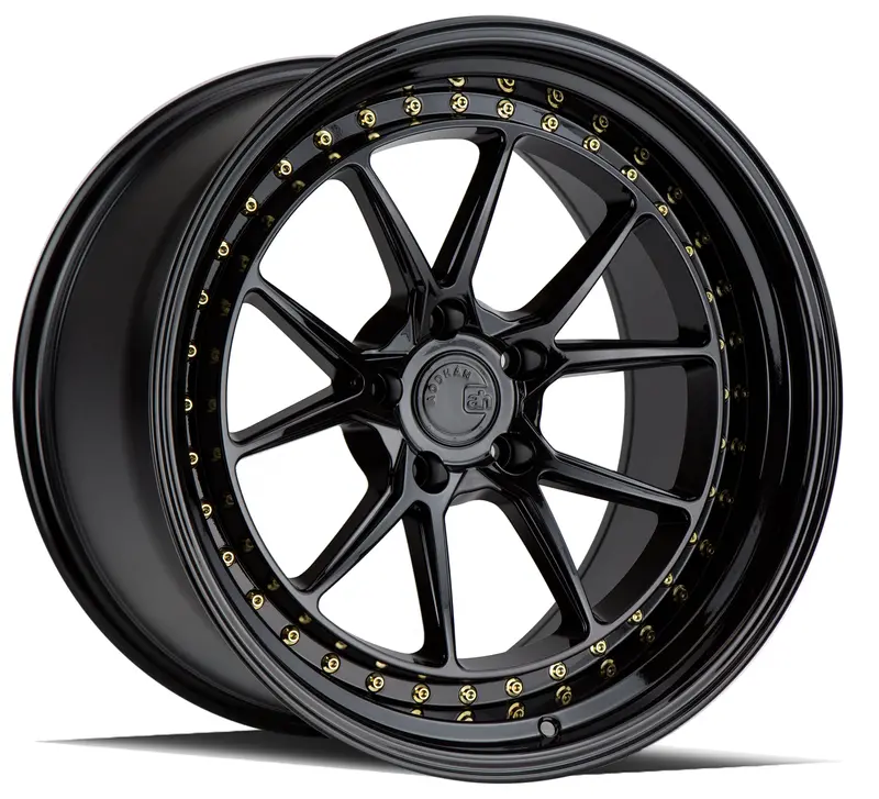 Aodhan Ds08 19X11 5X114.3 Et22 Gloss Black Deep Dish Wheel 1