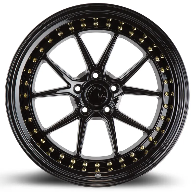 Aodhan Ds08 19X11 5X114.3 Et22 Gloss Black Deep Dish Wheel 2