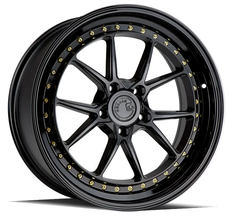 Aodhan Ds08 19X9.5 5X114.3 Et30 Gloss Black Deep Dish Wheel 1