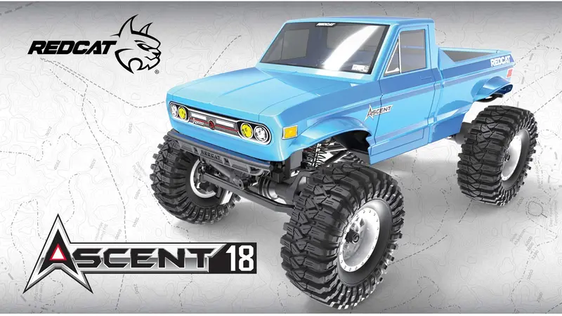 Ascent 18 1/18 Scale Brushed Eectric 4Wd Rock Crawler (Grey) 1