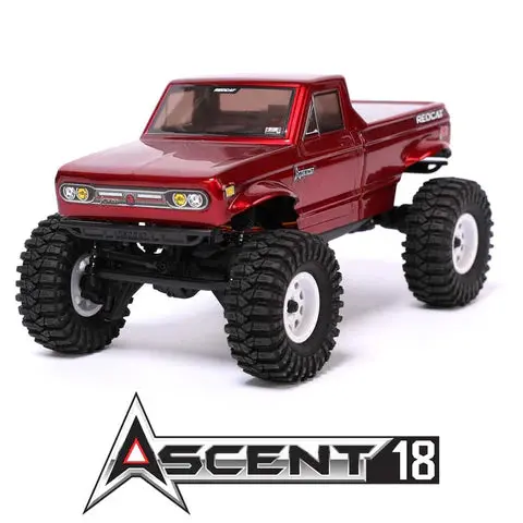 Ascent 18 1/18 Scale Brushed Eectric 4Wd Rock Crawler (Red) 1