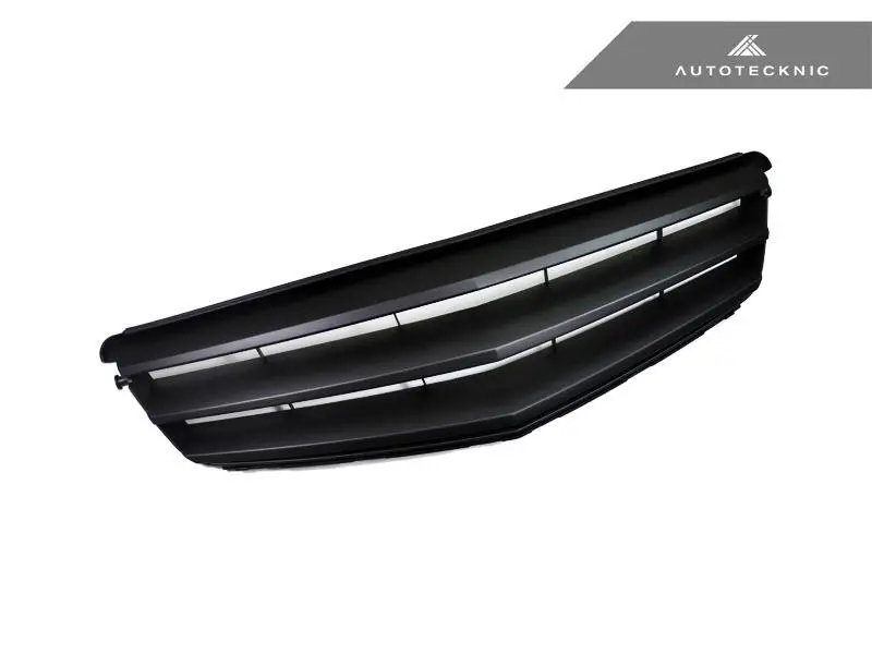 Autotecknic Stealth Black Front Grill Passend Für Mercedes Benz W204 C-Klasse Sedan (2008-2013) 1