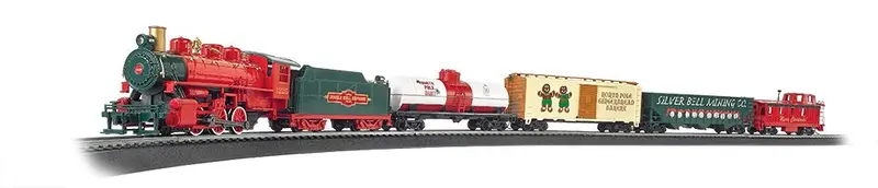 Bachmann Trains - Jingle Bell Express Ready To Run Electric Train Set - Ho Scale 1