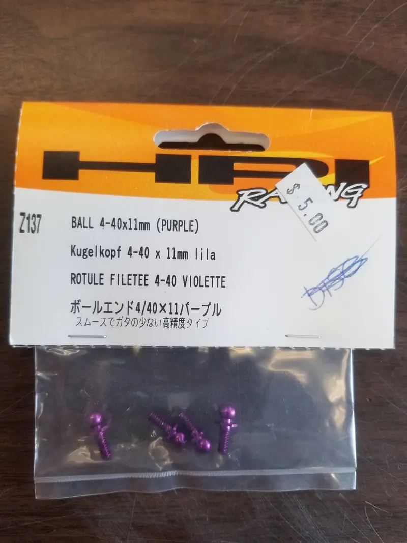 Ball 4-40X11mm (Purple) 1