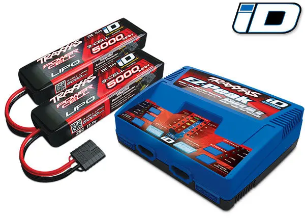 Battery/Charger Completer Pack (Includes #2972 Dual Id® Charger (1), #2872X 5000Mah 11.1V 3-Cell 25C Lipo Battery (2)) 1
