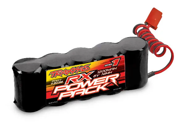 Battery, Rx Power Pack (5-Cell Flat Style, Nimh, 1200Mah) 1