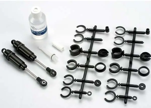 Big Bore Shocks (Long) (Hard-Anodized & Ptfe-Coated T6 Aluminum) (Assembled With Tin Shafts) W/O Springs (Front) (2) 1