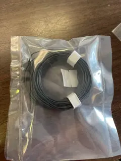 Black 22-Gauge Single Strand Copper Plastic Coated Wire 32' Roll 1