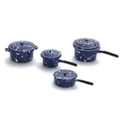 Blue Enamelware Cookware, 8/Pk 1