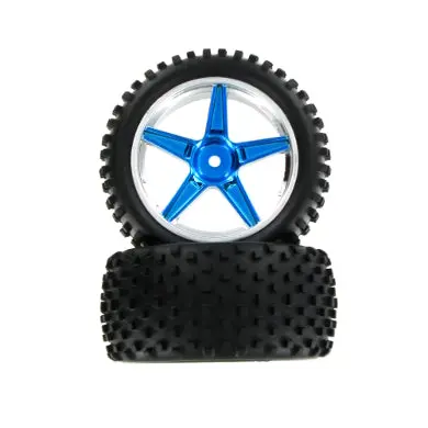 Blue Rear Wheels And Tires 1