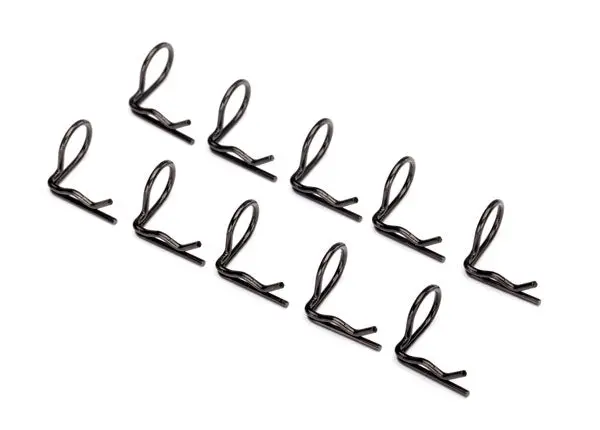 Body Clips Angled 90 Degrees (10) Black 1
