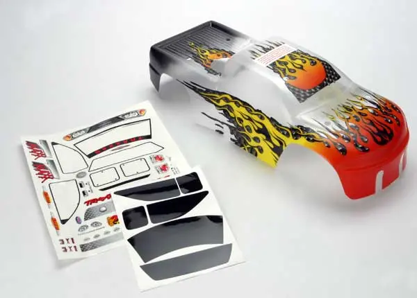 Body, T-Maxx®, Prographix® (Replacement For The Painted Flames Body. Graphics Are Painted, Requires Paint & Final Color Application.) 1