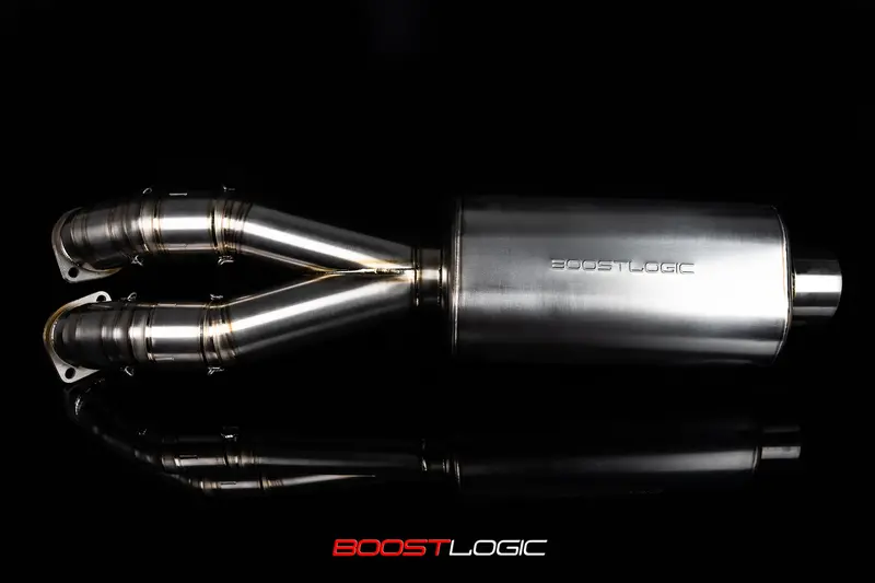 Boost Logic 4″ Mittelrohr Mit Schalldämpfer Passend Für Nissan Gt-R R35 1