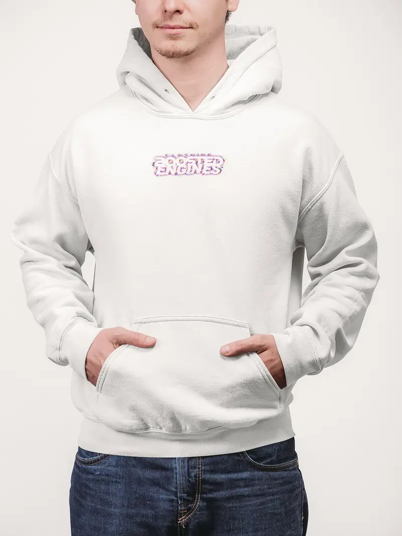 Boosted Engines ''Glitch Brand Logo'' Männer Hoodie 5
