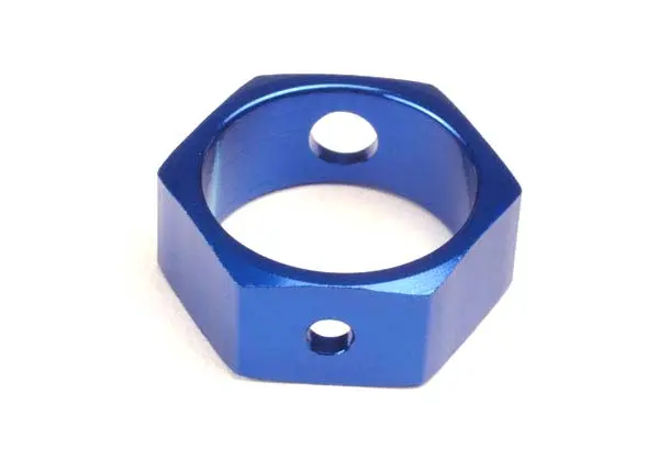 Brake Adapter, Hex Aluminum (Blue) (Use With Hd Shafts) 1