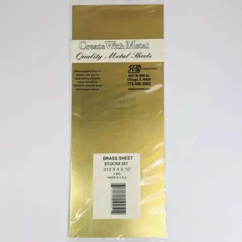 Brass Sheet .010X4x10 1