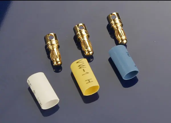 Bullet Connectors, Male, 3.5Mm (3)/ Heat Shrink 1
